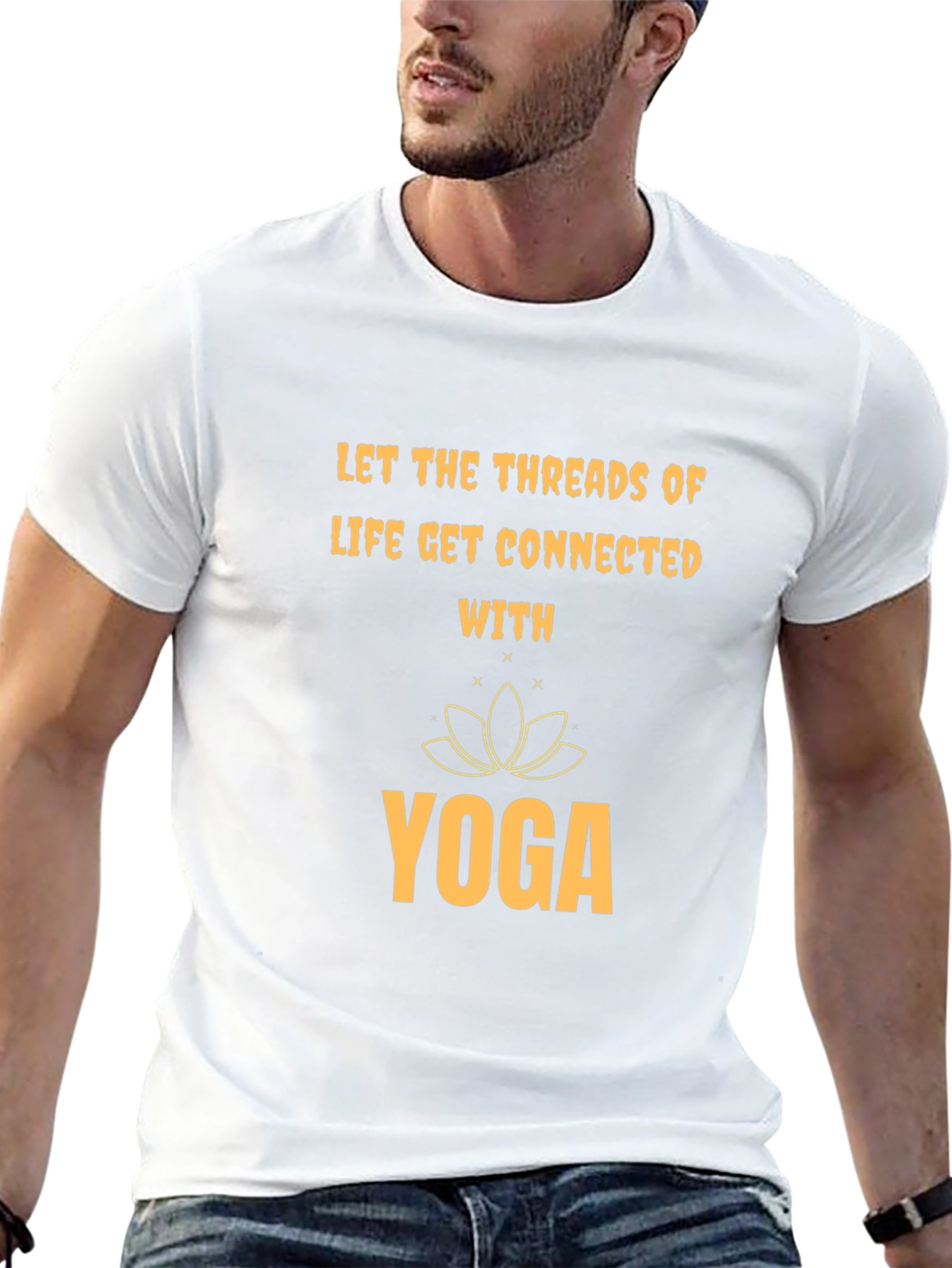 Yoga Threads T-Shirt - Meditative Design