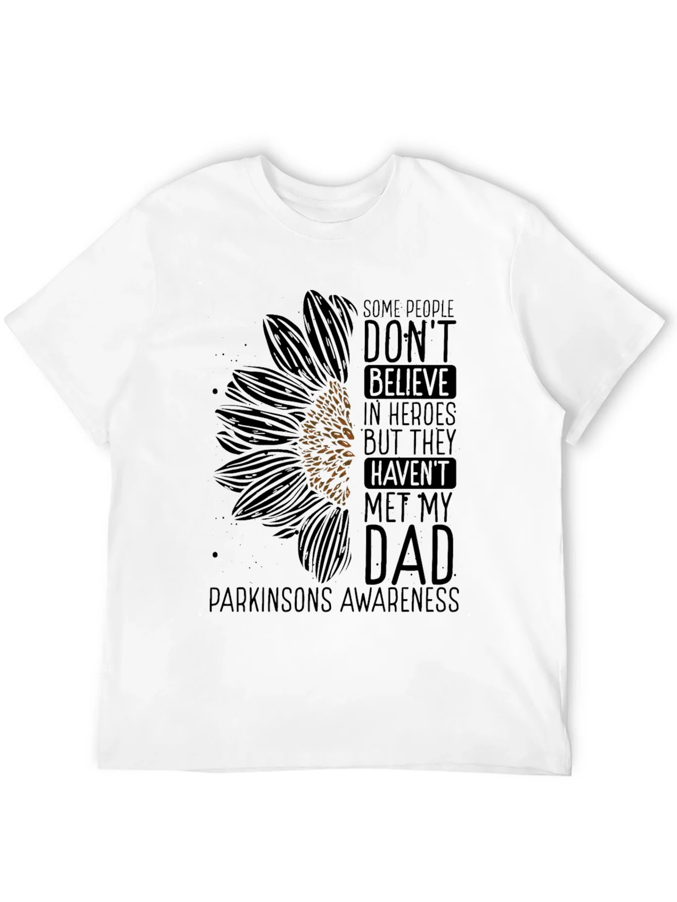 Parkinsons Awareness Sunflower Graphic Tee