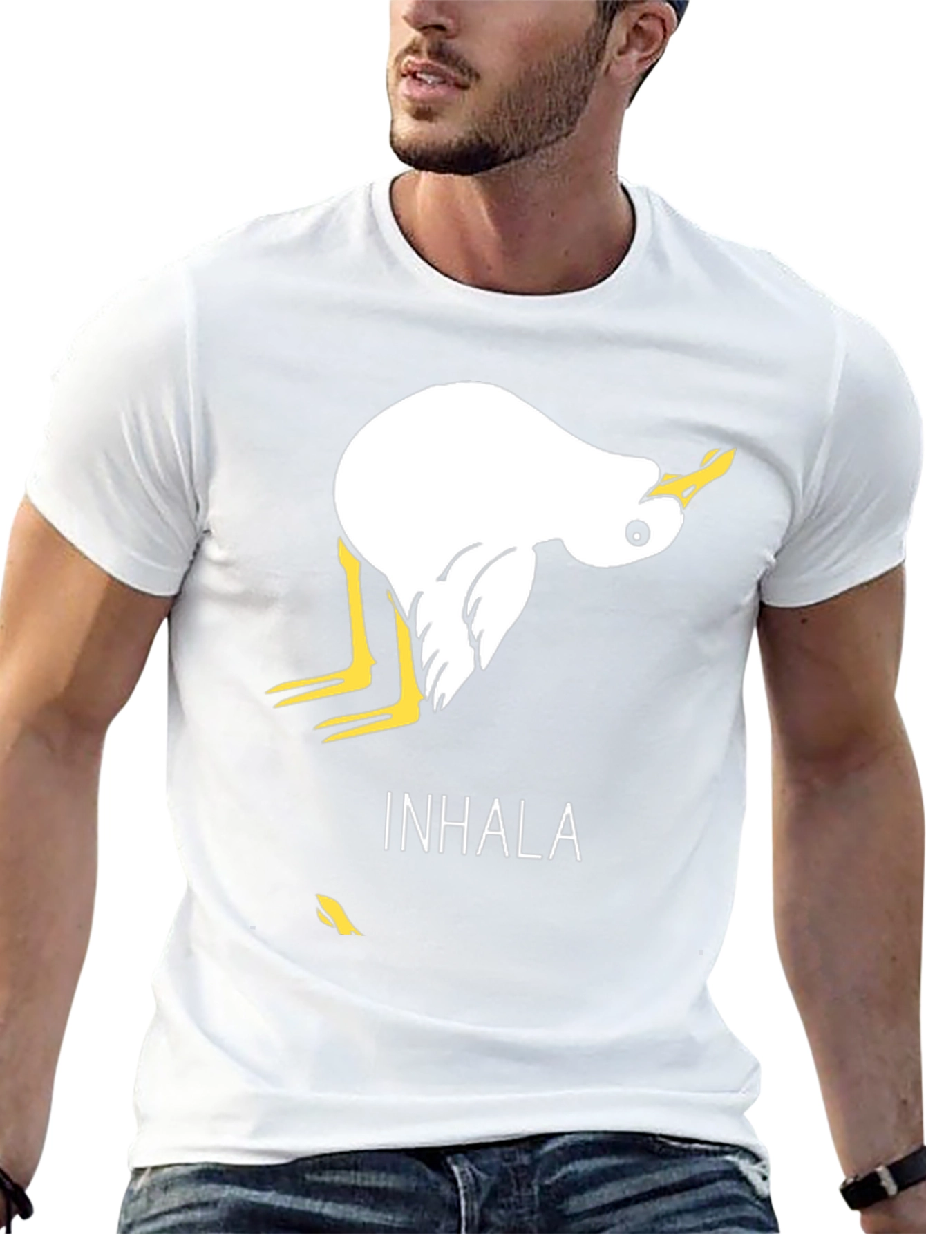 Inhala Duck Graphic Tee - Funny Yoga T-Shirt