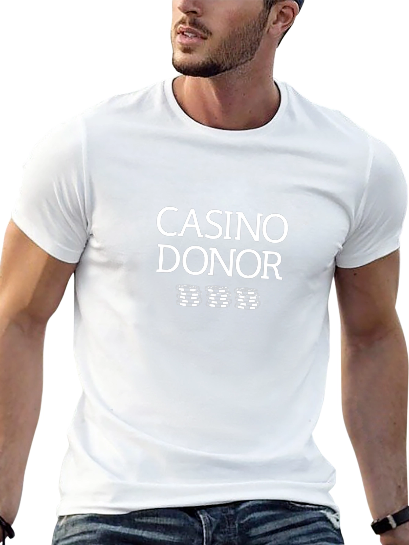 Casino Donor Graphic T-Shirt - Black