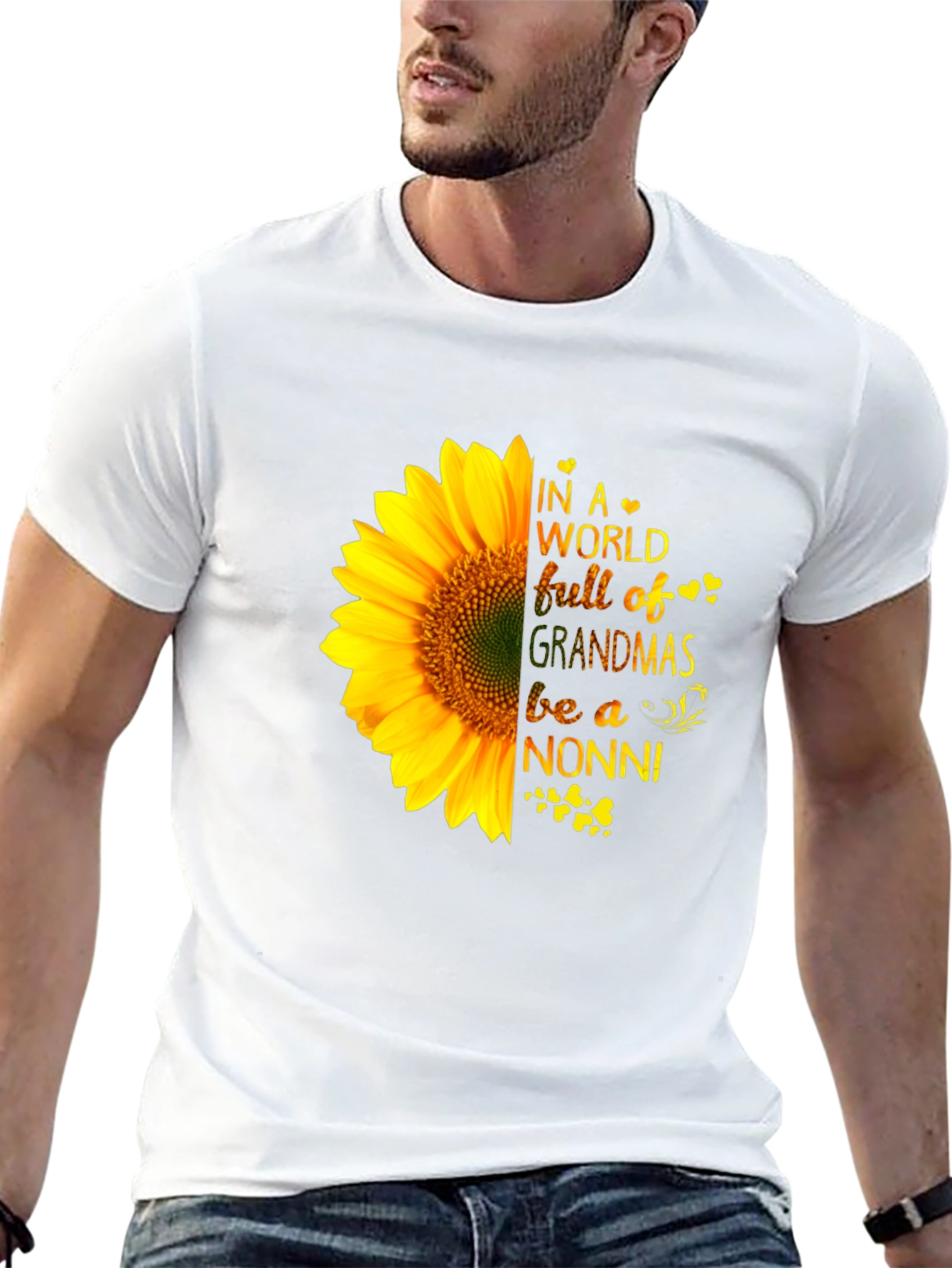 Sunflower Nonni Grandma T-Shirt