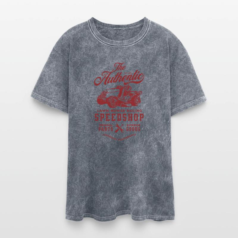 Lawnmower Racing - Authentic Speed - Vintage - Red