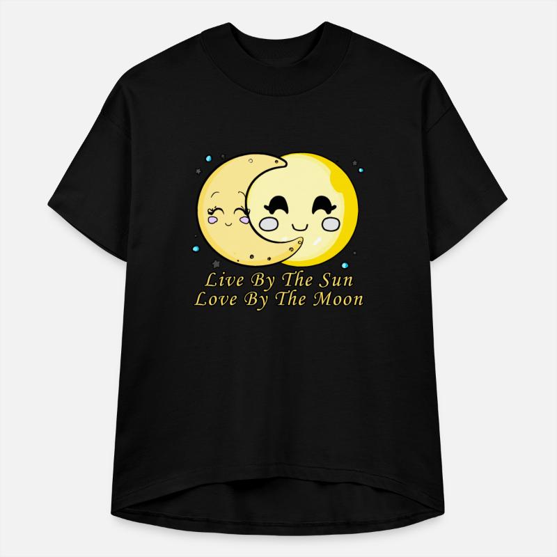 Live By The Sun Love By The Moon, Cartoon Sun Moon