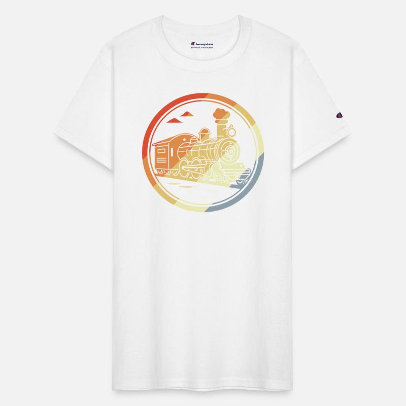 Locomotive Sketch Retro Style