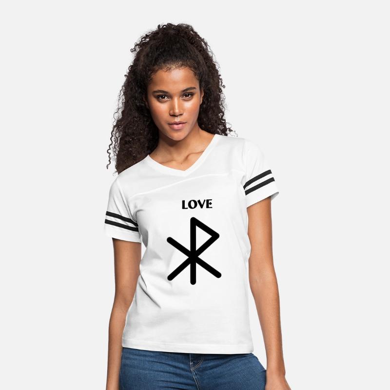 Love Viking runes with text LOVE