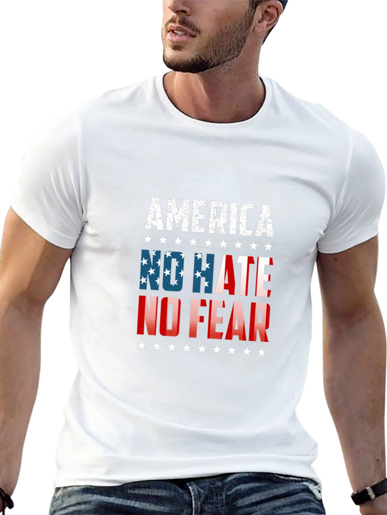 America No Hate No Fear Graphic Tee