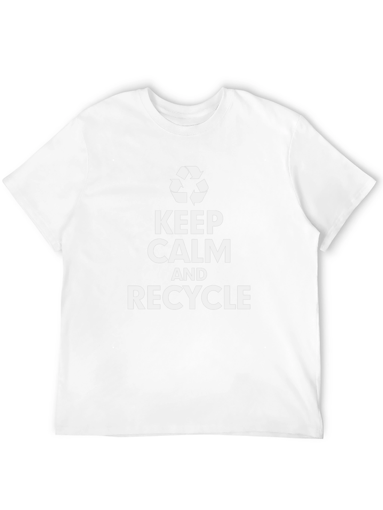 Keep Calm and Recycle T-Shirt - Eco-Friendly Tee
