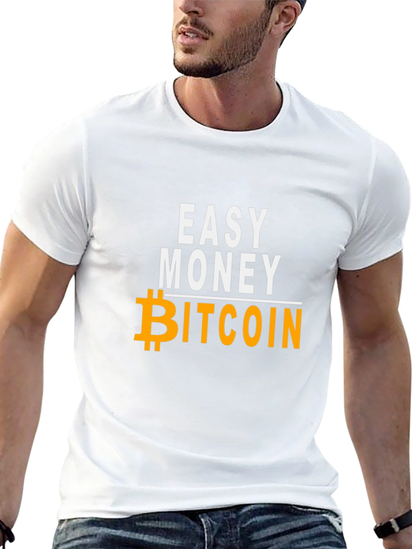 Easy Money Bitcoin Black Graphic Tee