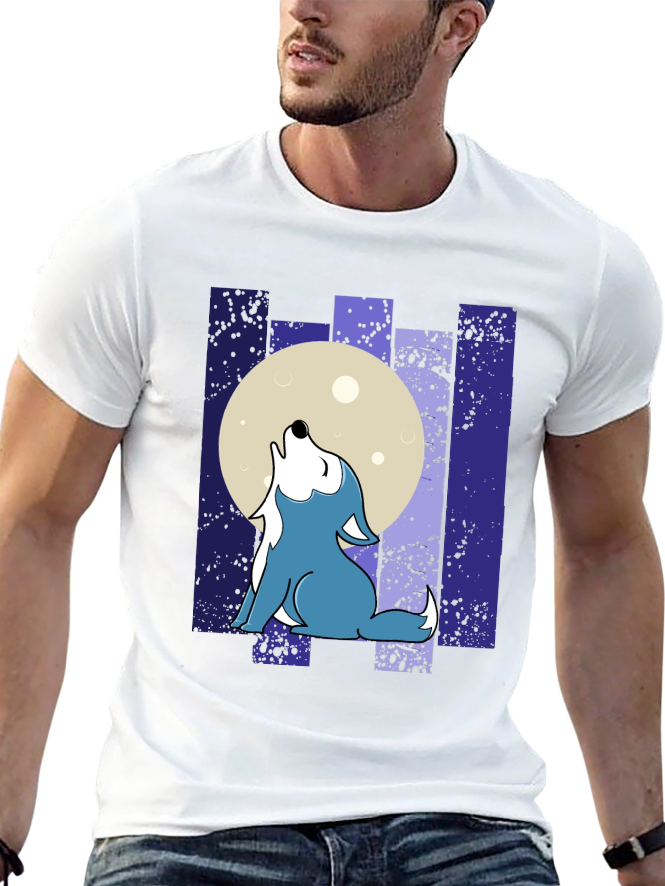 Wolf Moon T-Shirt - Howling Graphic Tee
