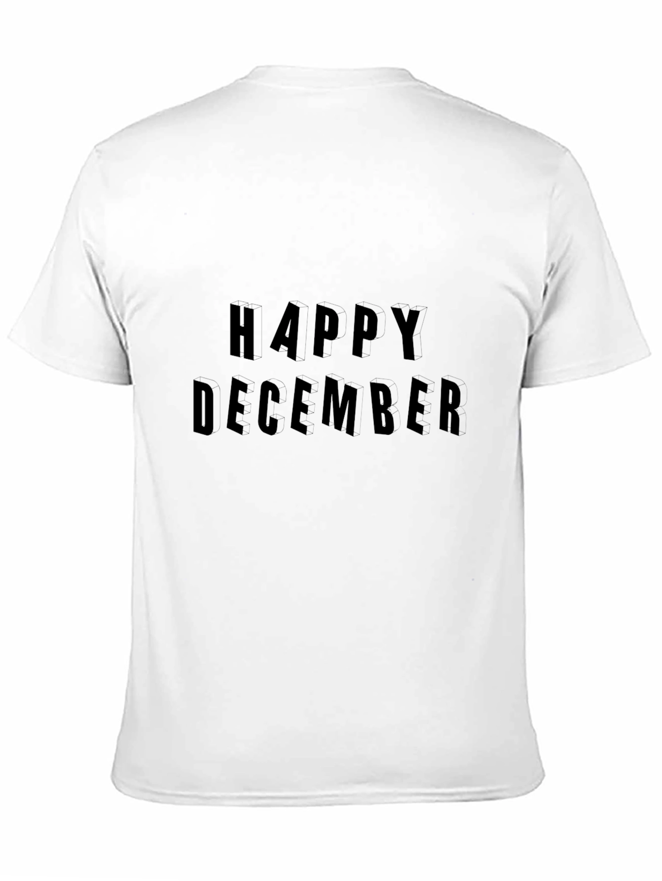 Happy December Black T-Shirt