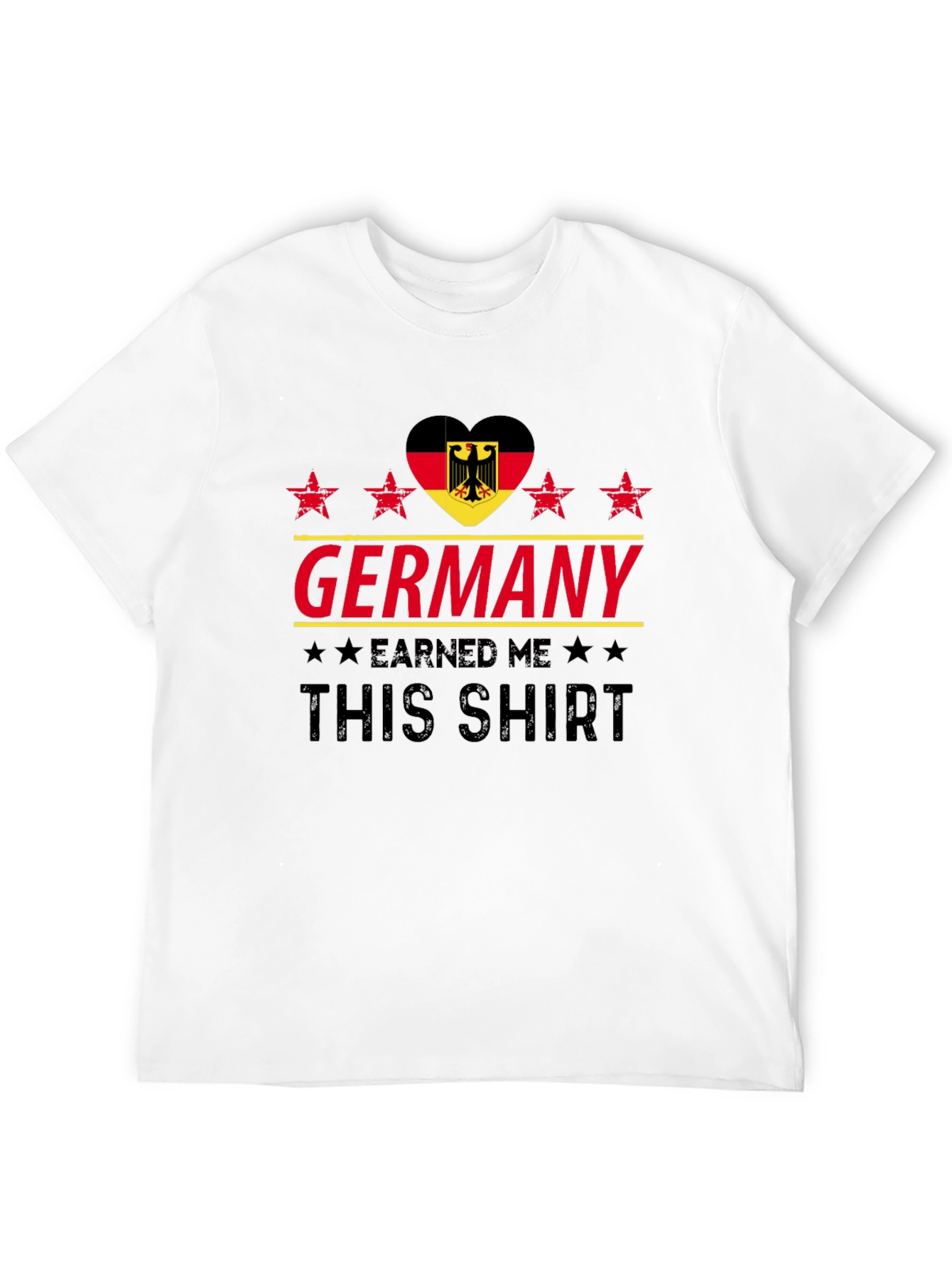 Germany Earned Me This Shirt Black Cotton Tee