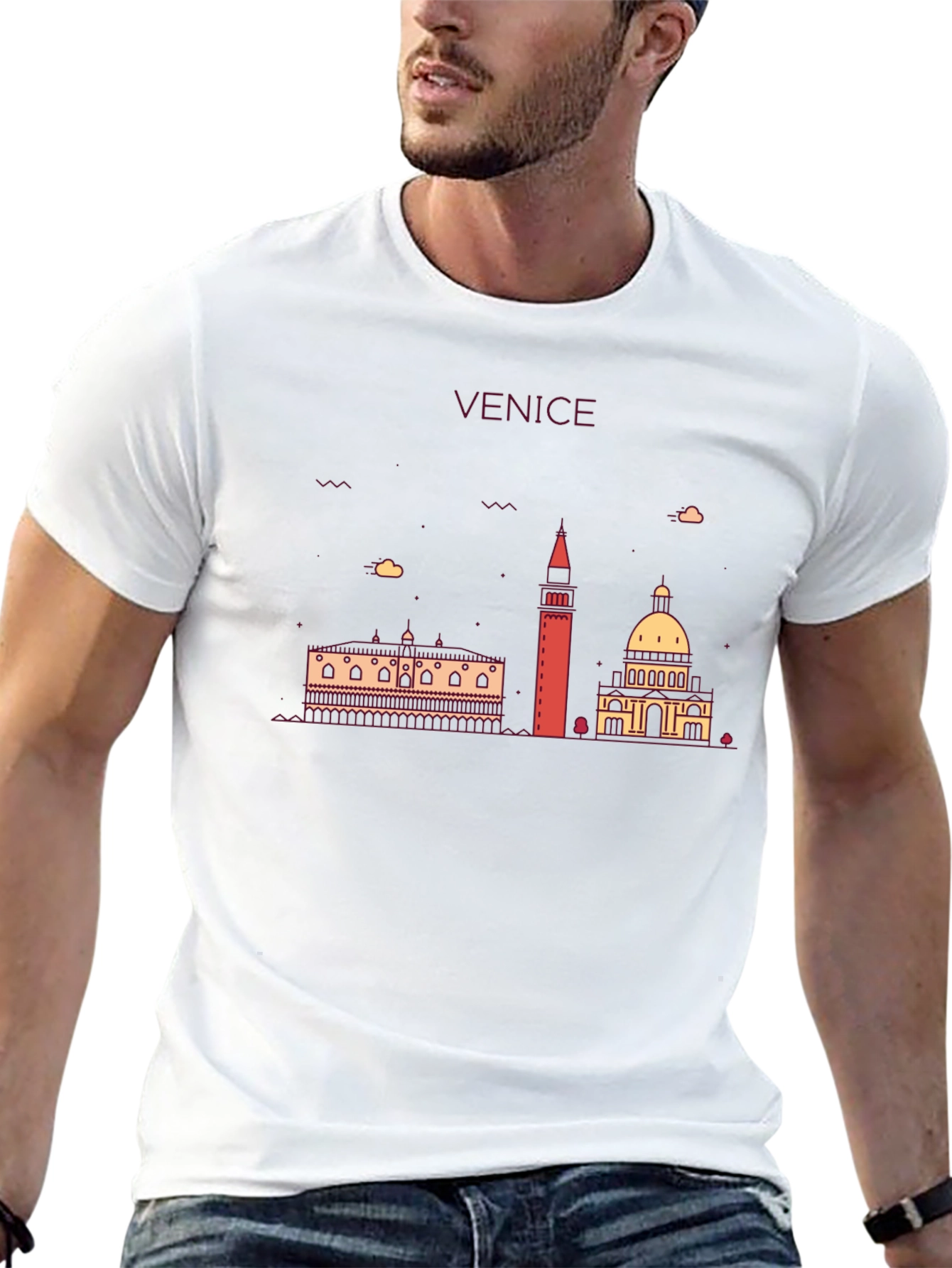 Venice Skyline Graphic T-Shirt