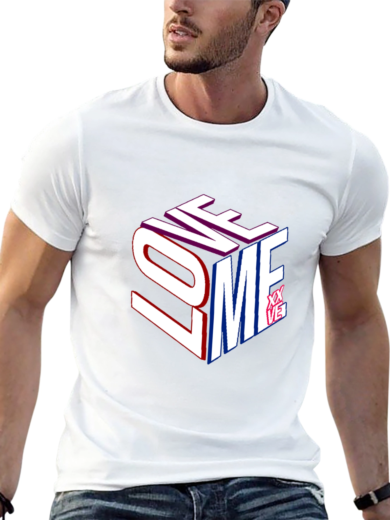 Love Me Graphic Print T-Shirt