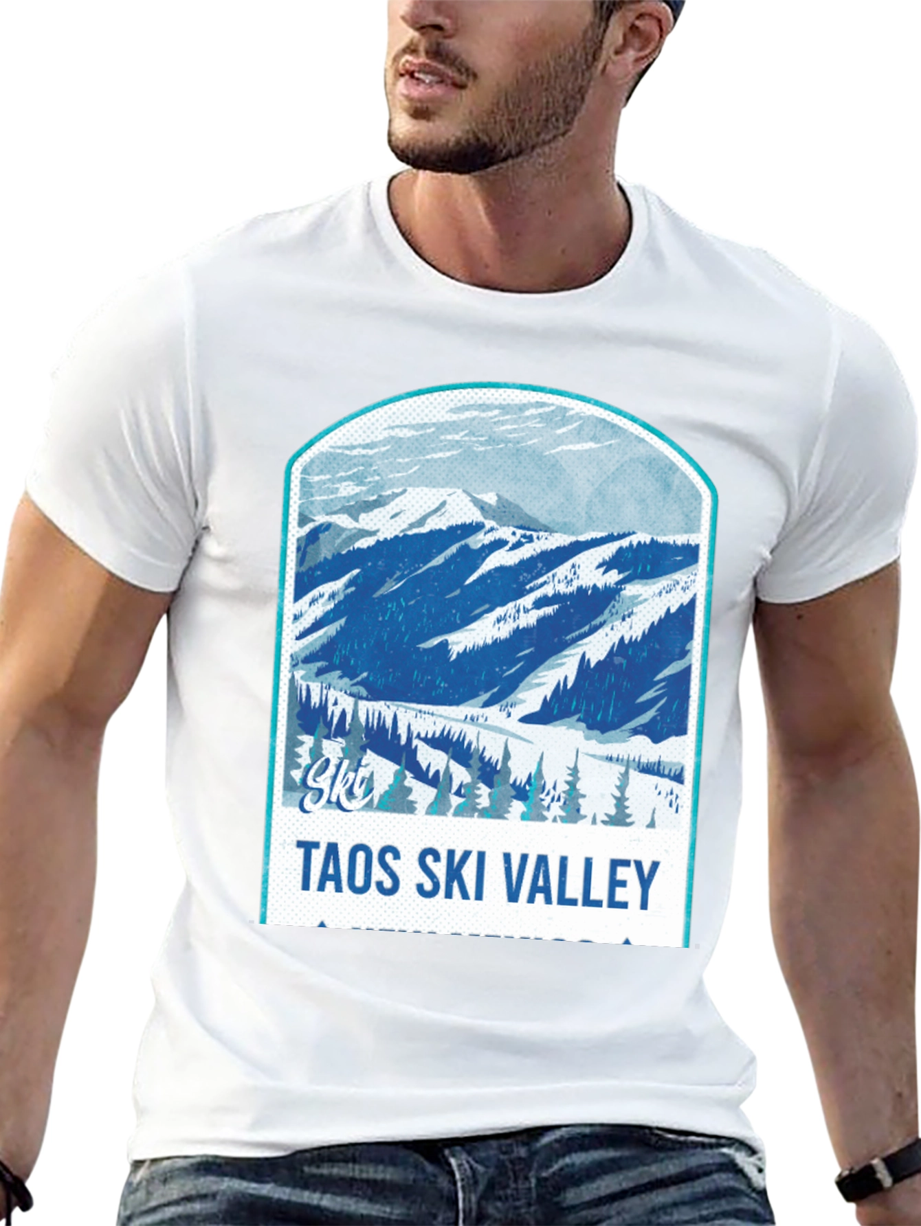 Taos Ski Valley Graphic Tee - Mountain Design
