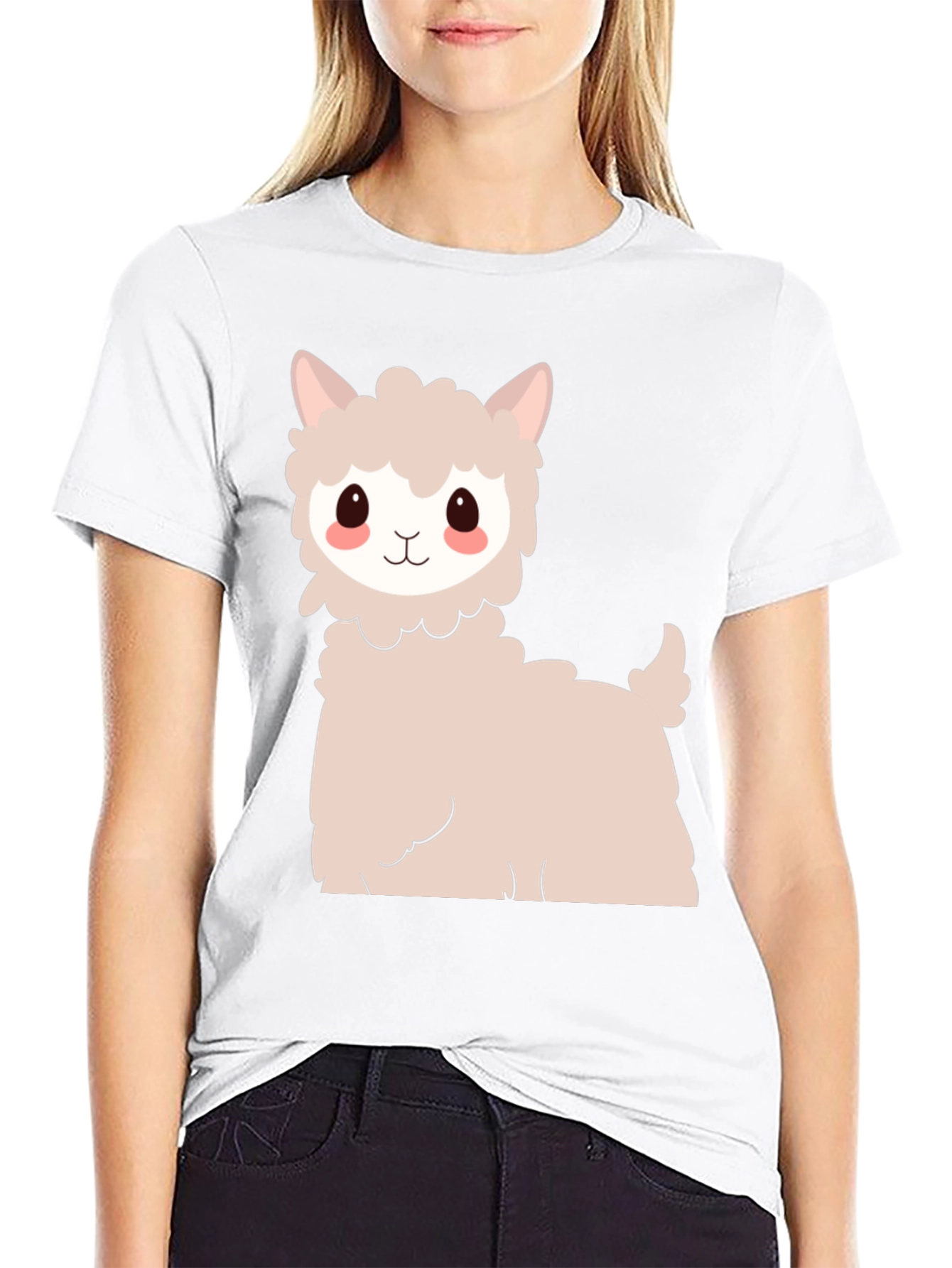 Cute Llama Graphic Tee - Soft Cotton Comfort