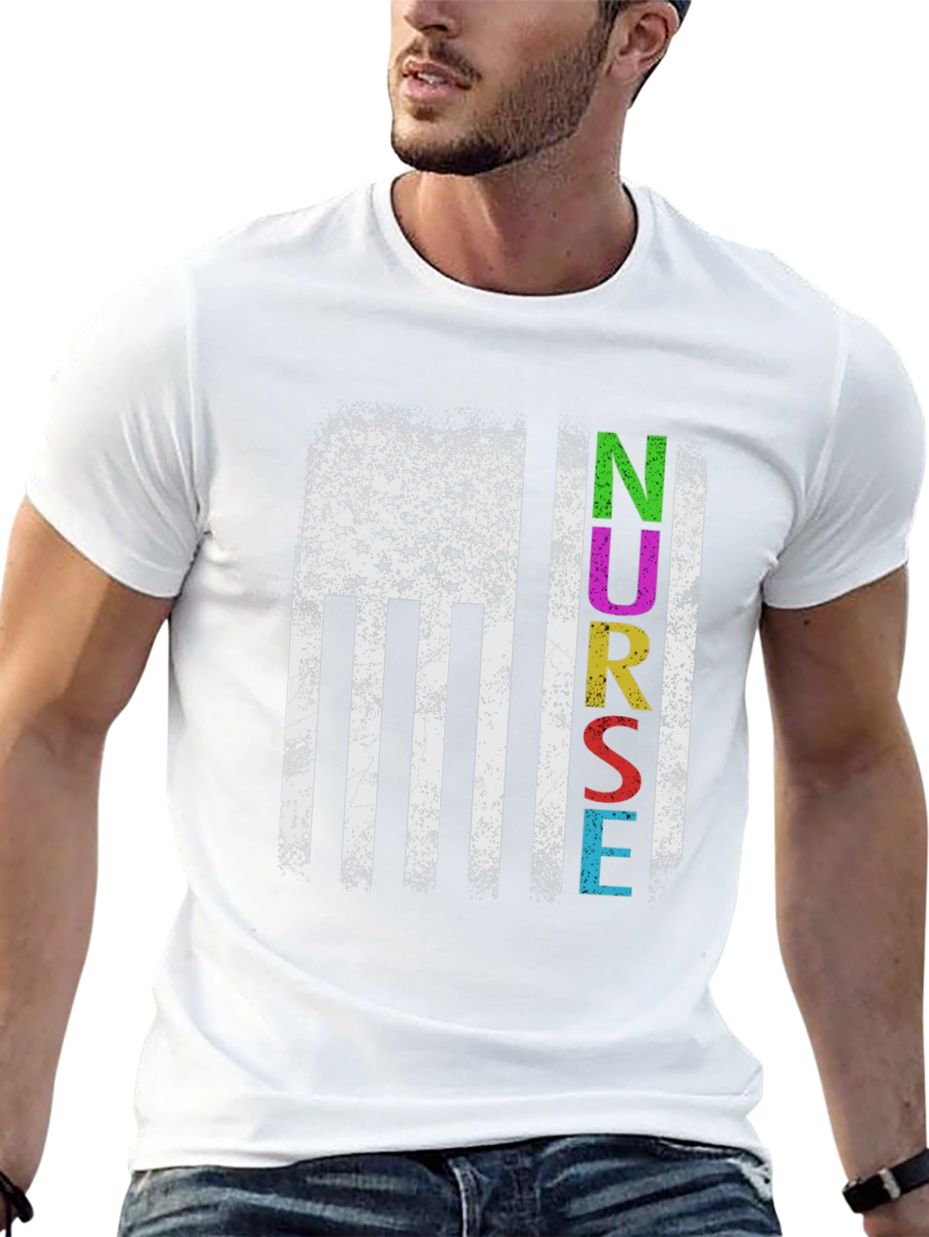 Nurse American Flag T-Shirt