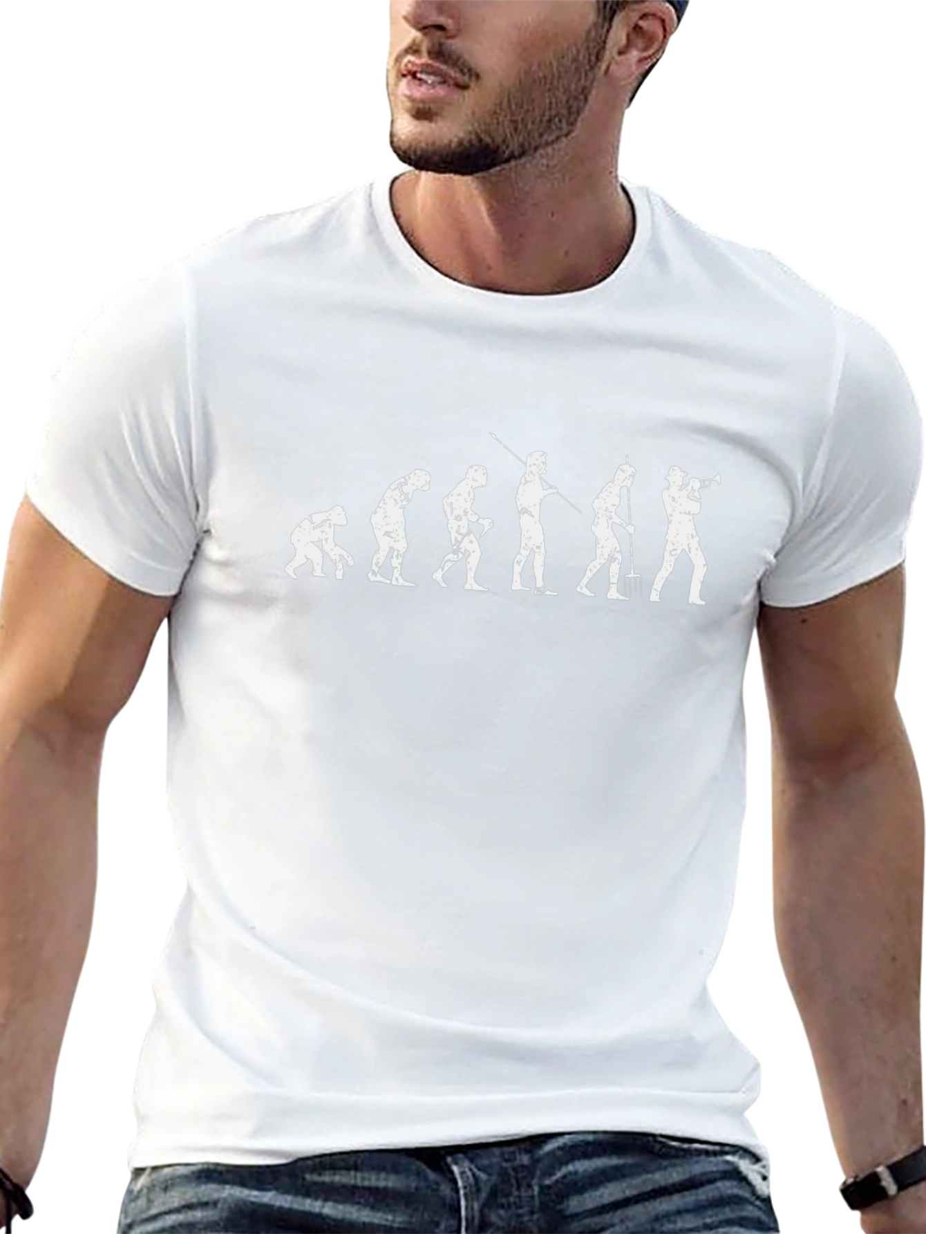 Evolution of the Trumpet Player T-Shirt