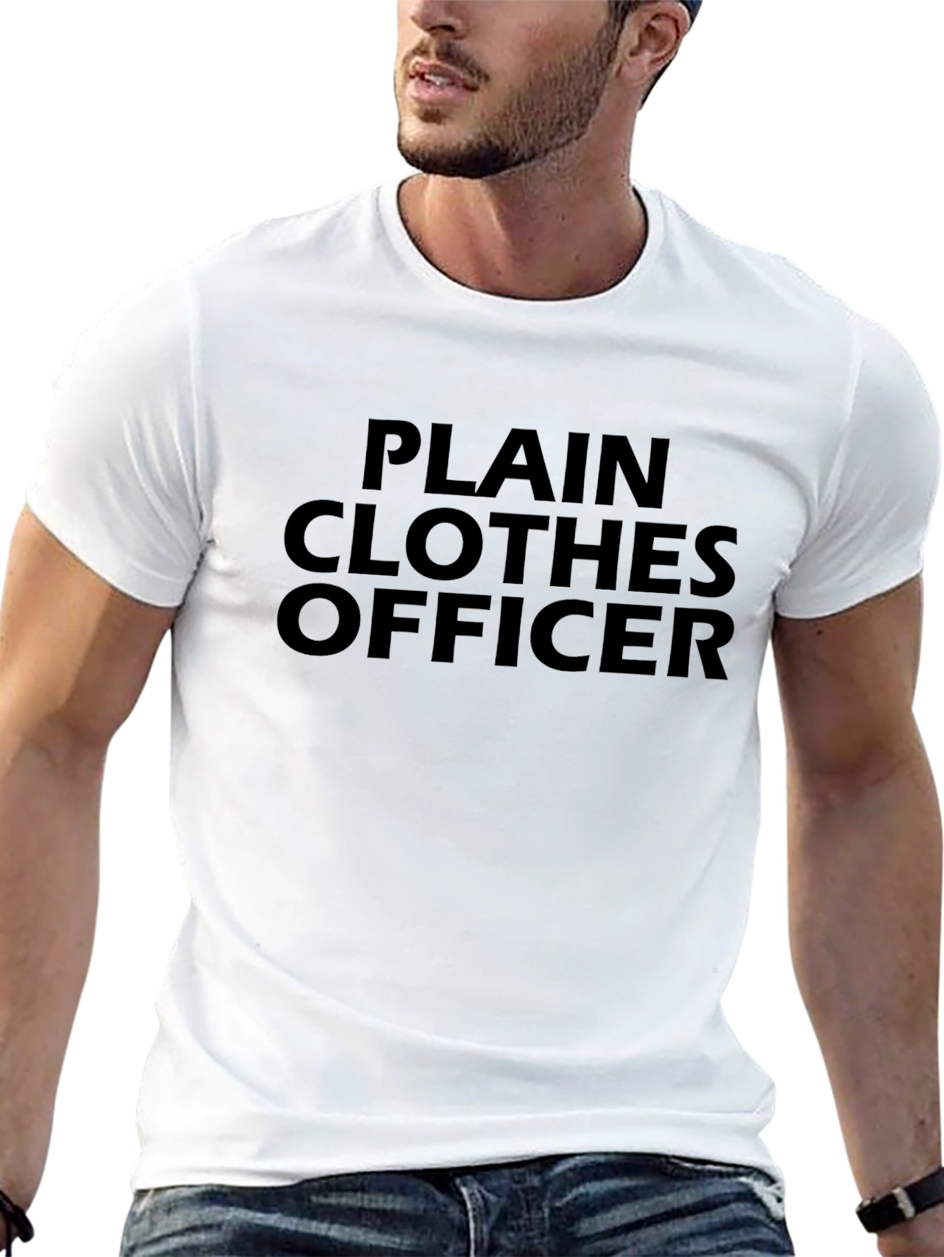 Plain Clothes Officer Black Tee Shirt