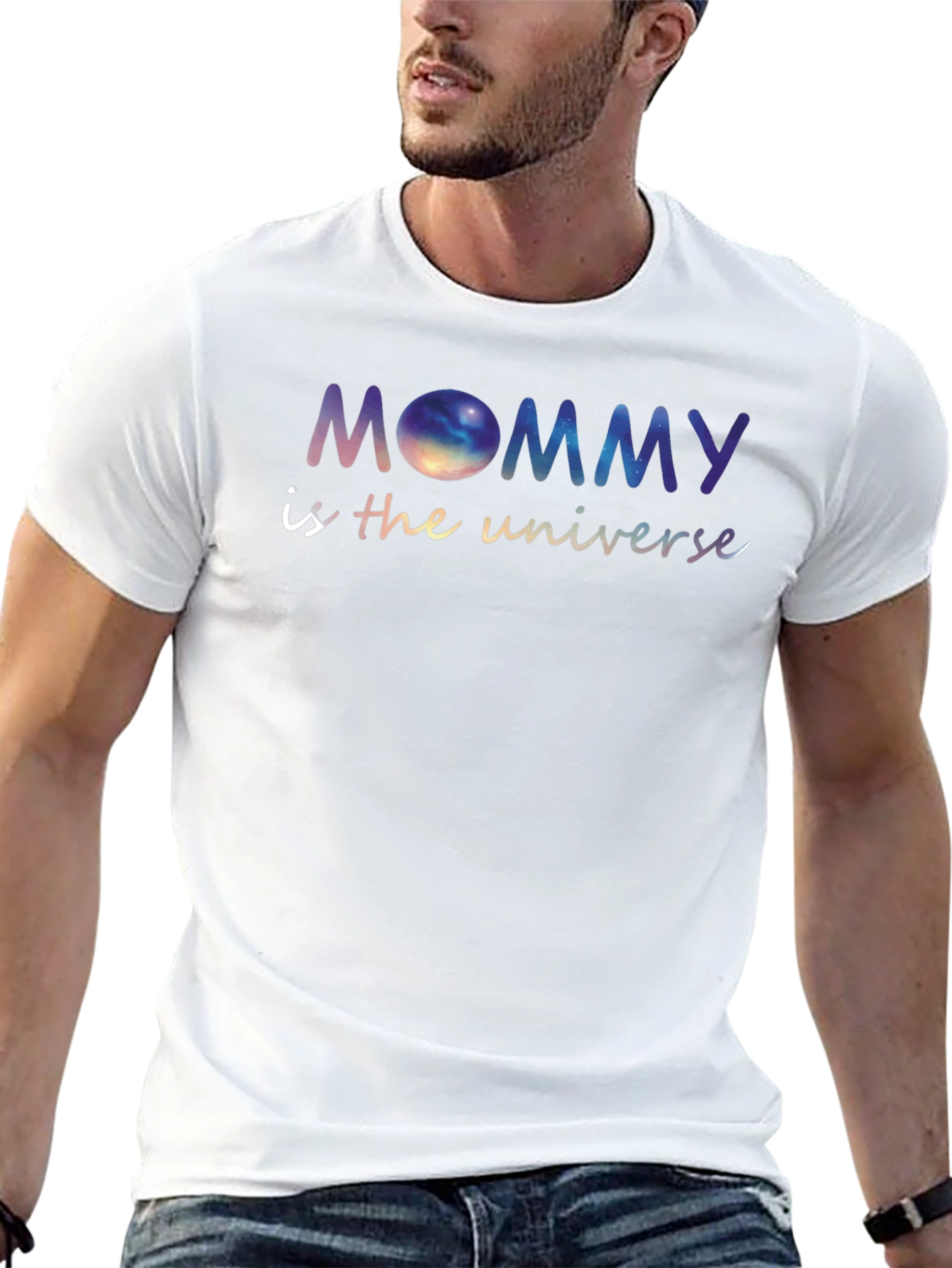 Mommy is the Universe Galaxy Graphic Tee