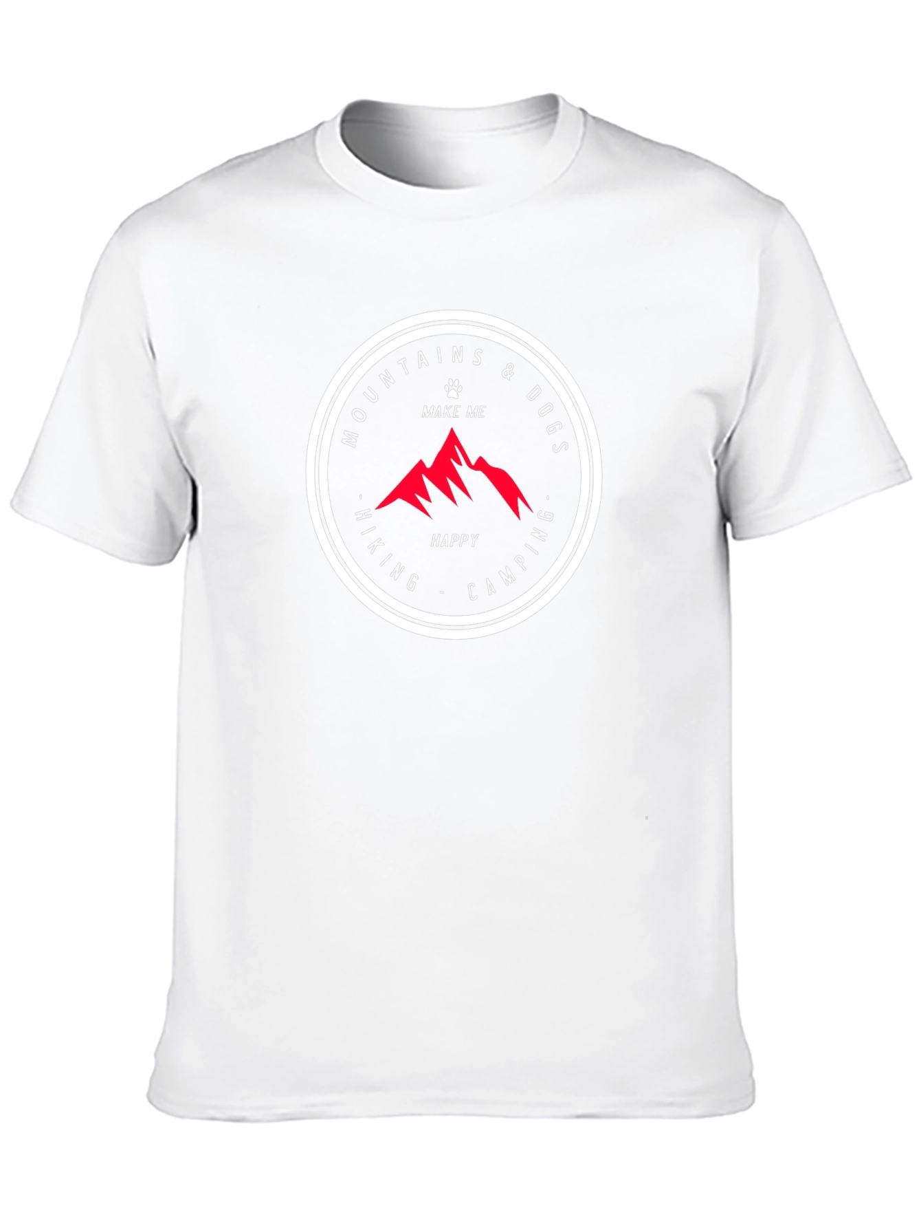 Mountains & Dogs T-Shirt - Hiking Camping Adventure