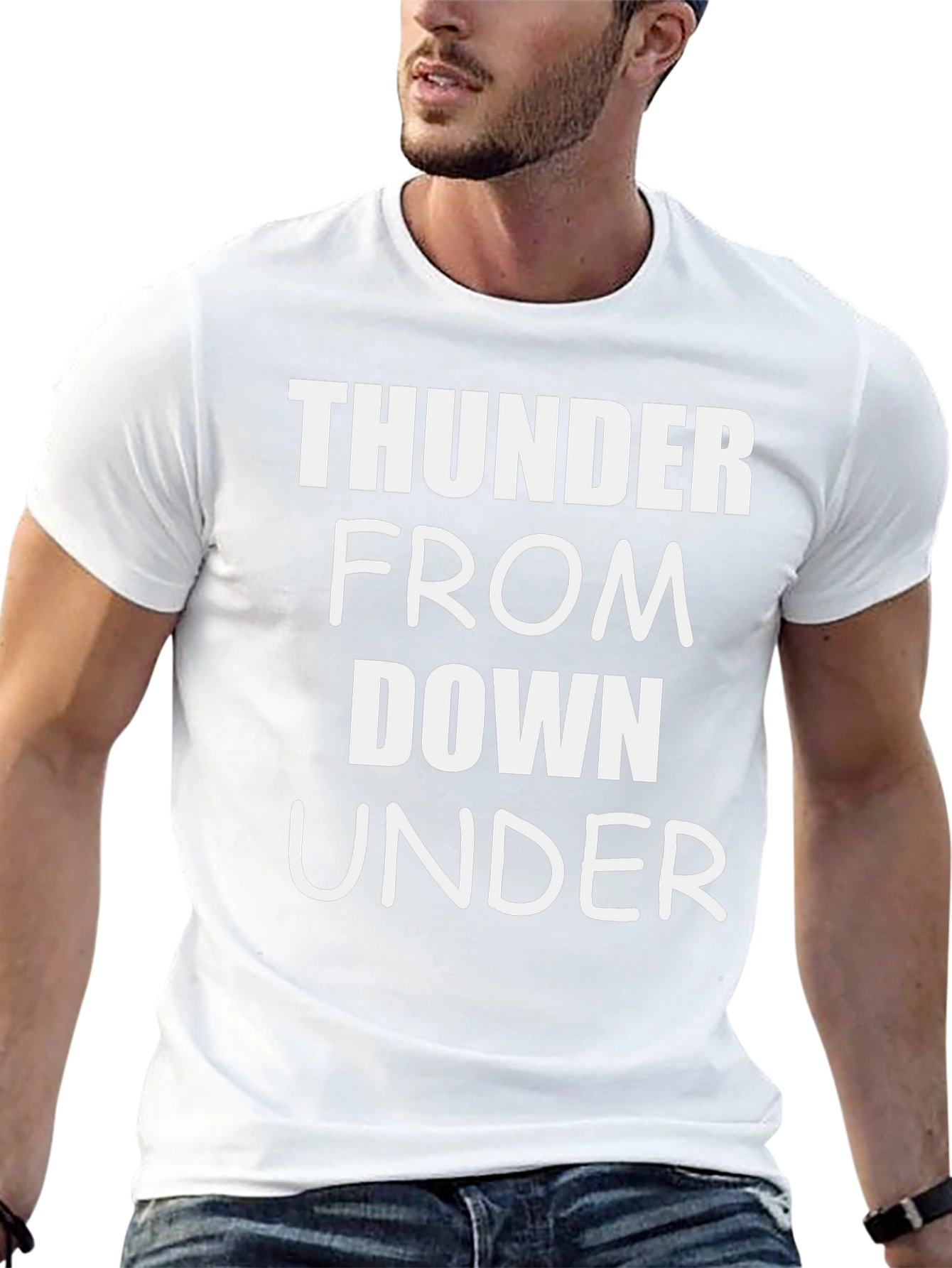 Thunder From Down Under Black Graphic Tee