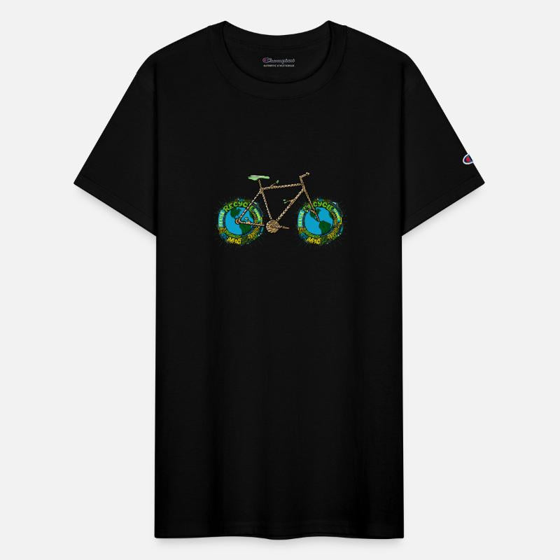 Planet Earth Bike, Cycling Pun, Bicycle Wheel Art
