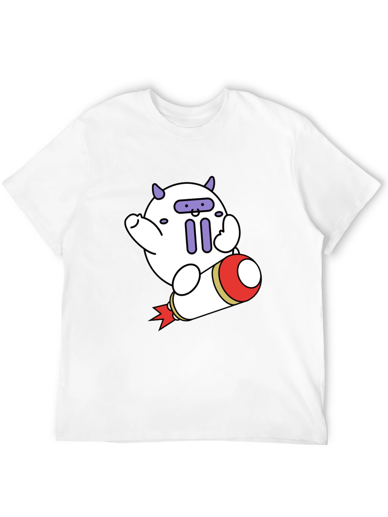 Cute Cartoon Rocket T-Shirt