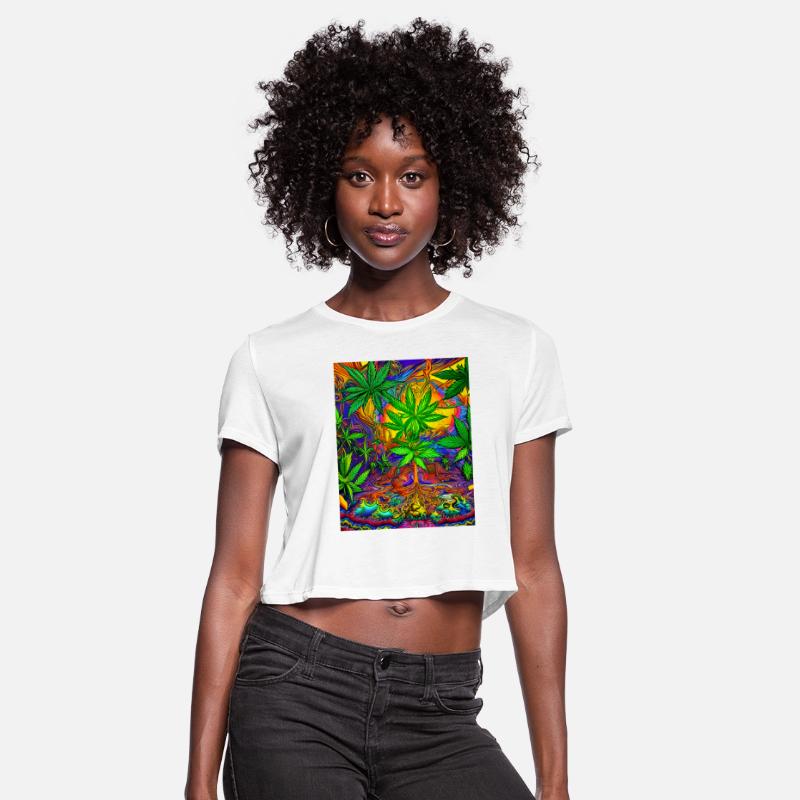 Psychedelic Colorful Cannabis