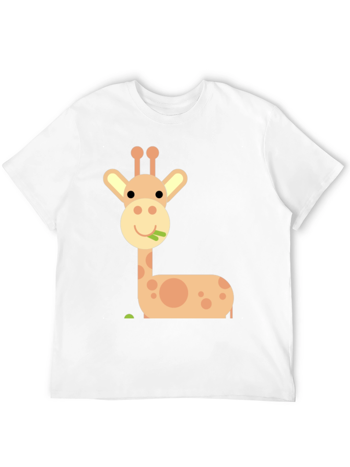 Cute Giraffe Graphic T-Shirt - Black
