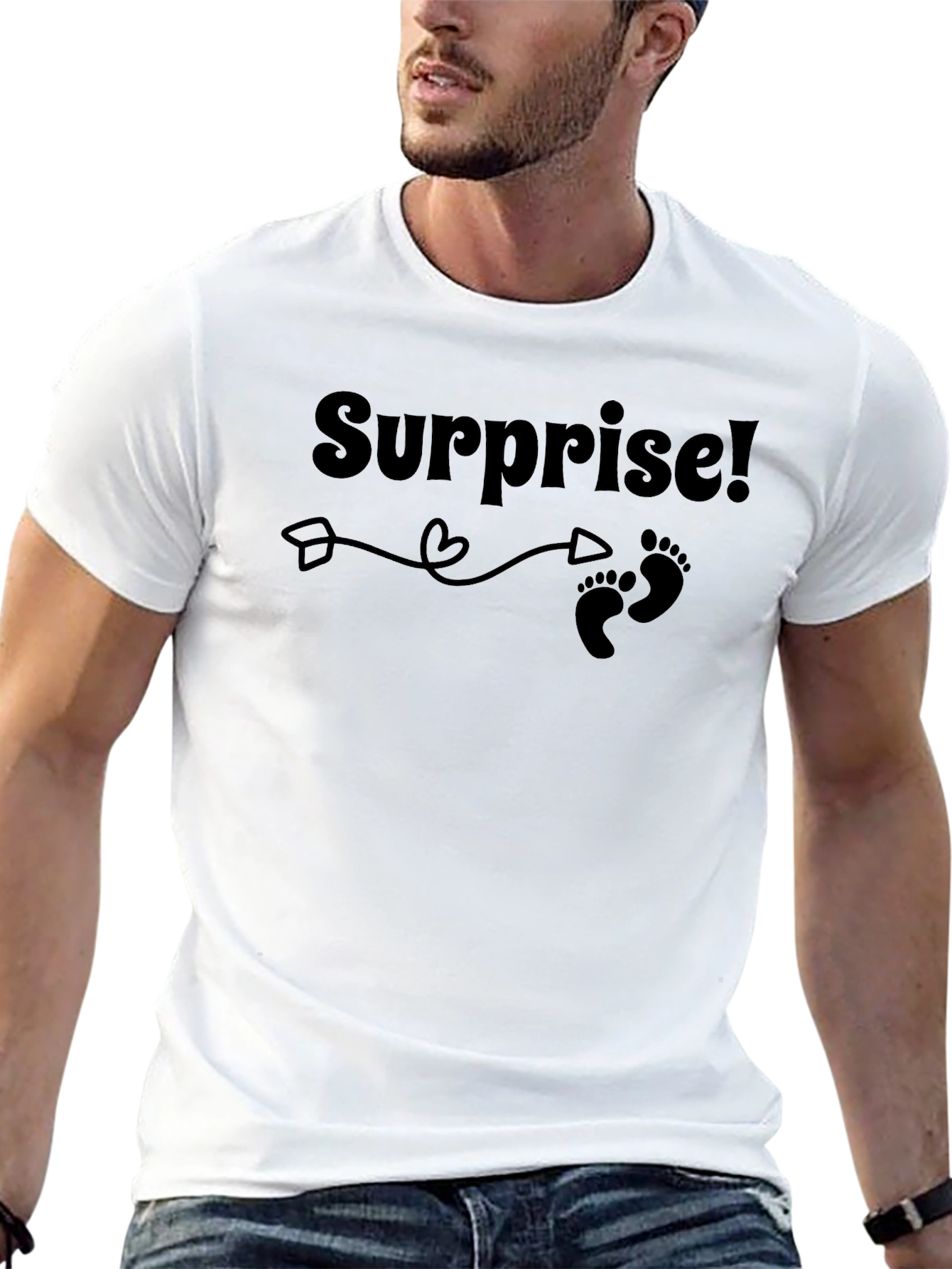 Surprise! Baby Announcement Graphic Tee