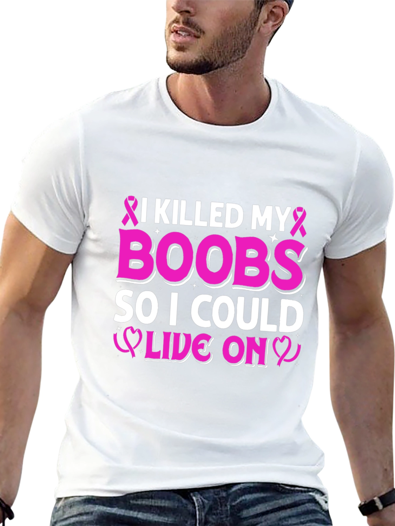 I Killed My Boobs Breast Cancer Awareness T-Shirt