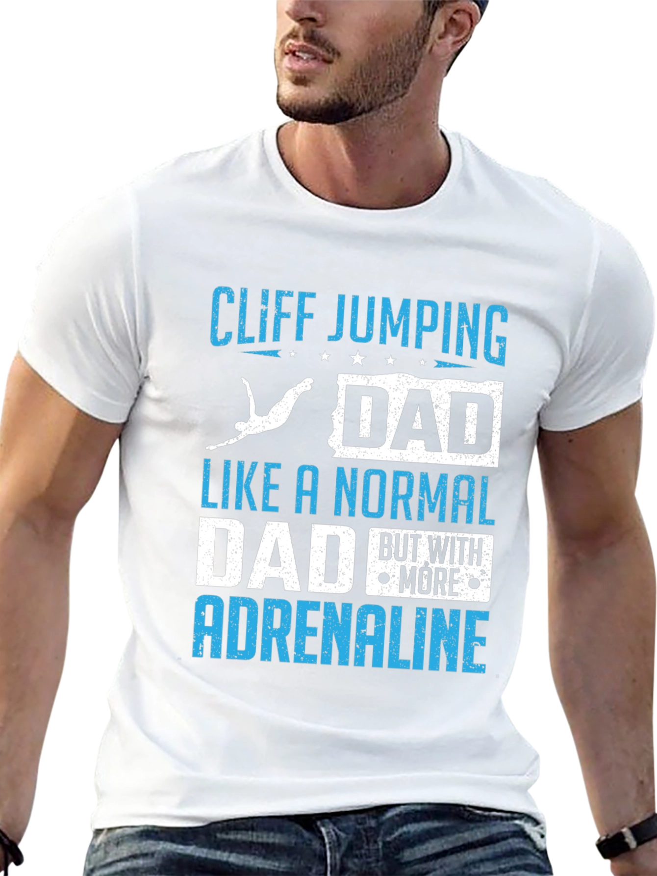 Cliff Jumping Dad T-Shirt