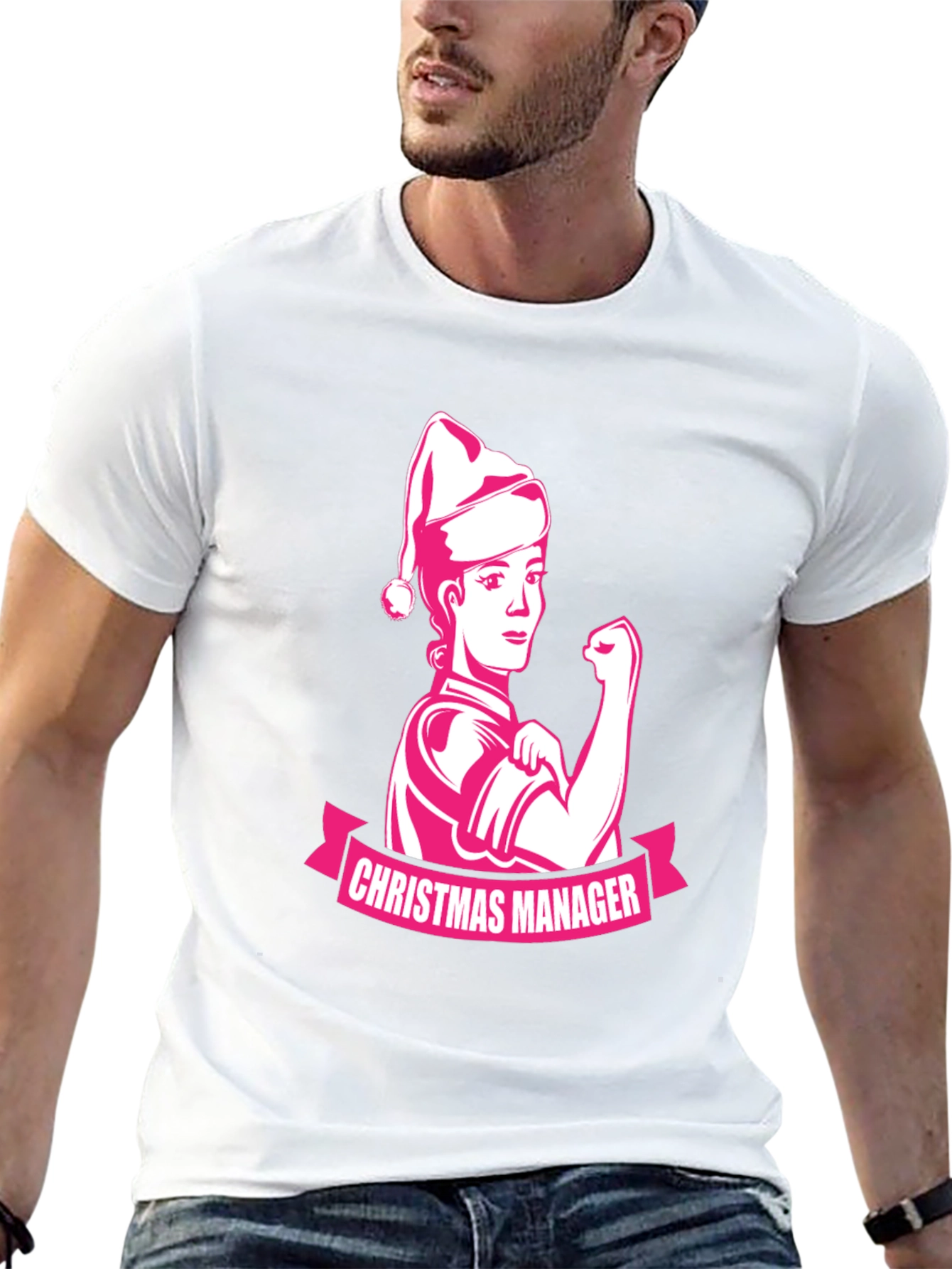 Christmas Manager Black T-Shirt