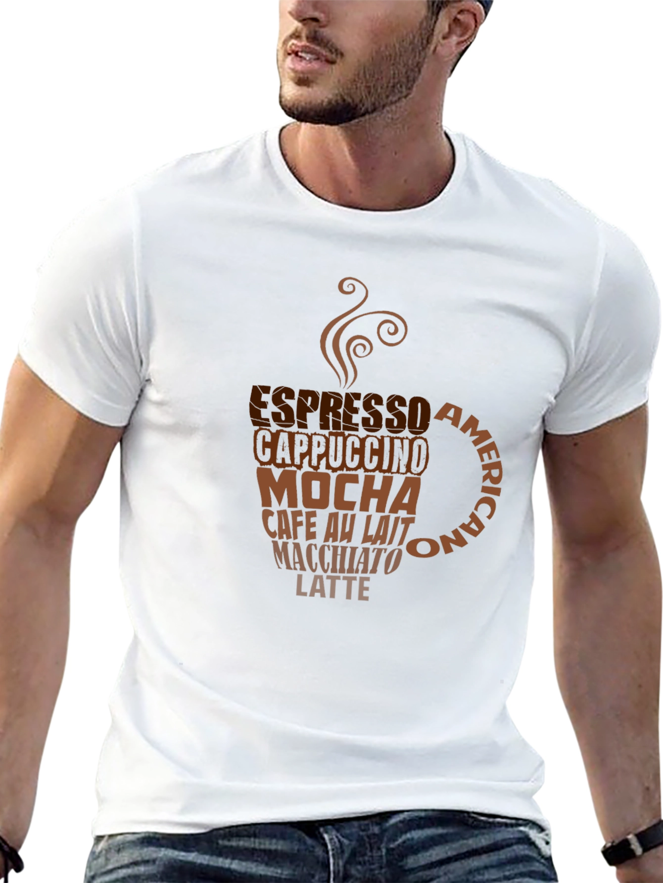 Coffee Lovers T-Shirt - Espresso Cappuccino Design