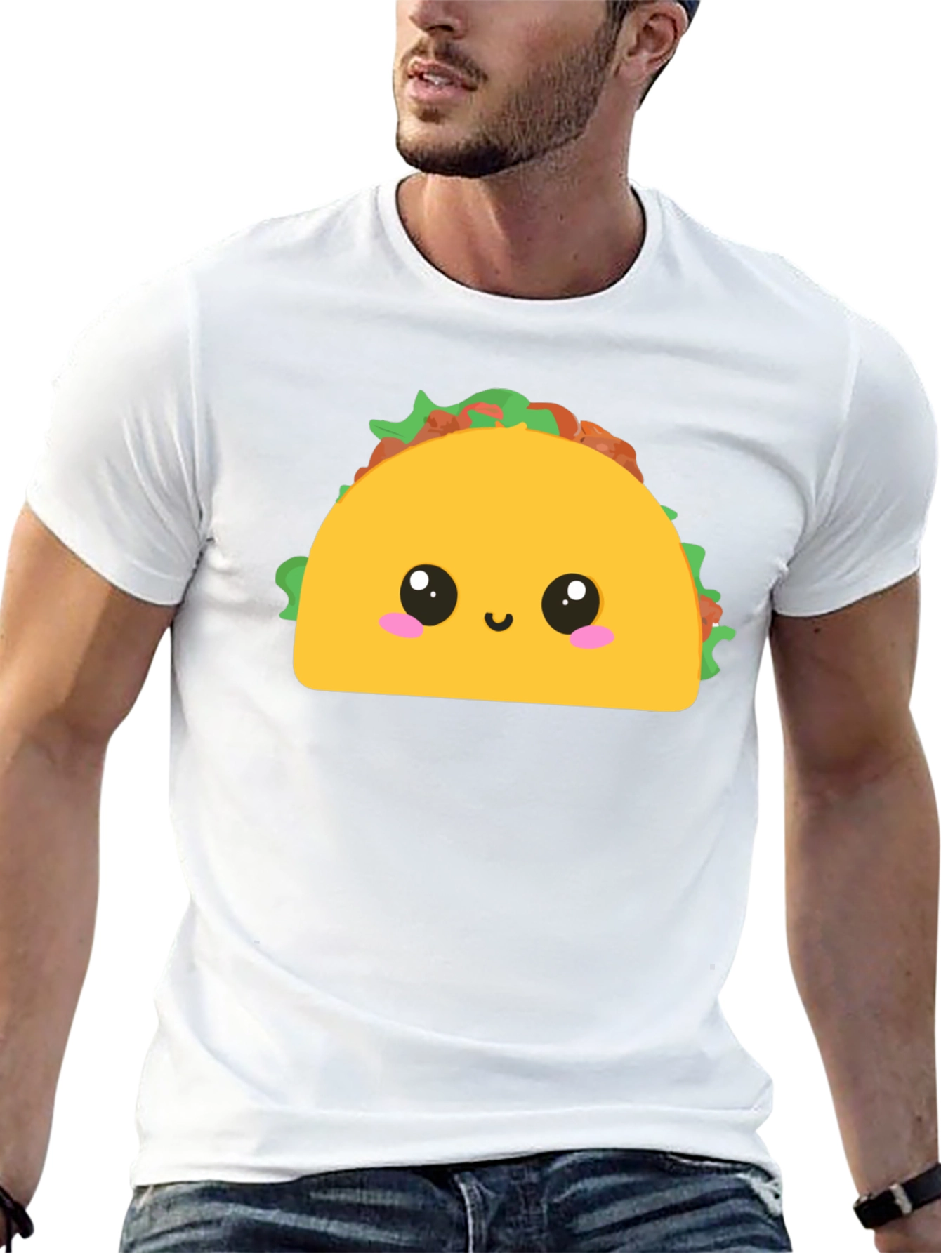 Cute Taco Graphic Tee - Fun Food T-Shirt
