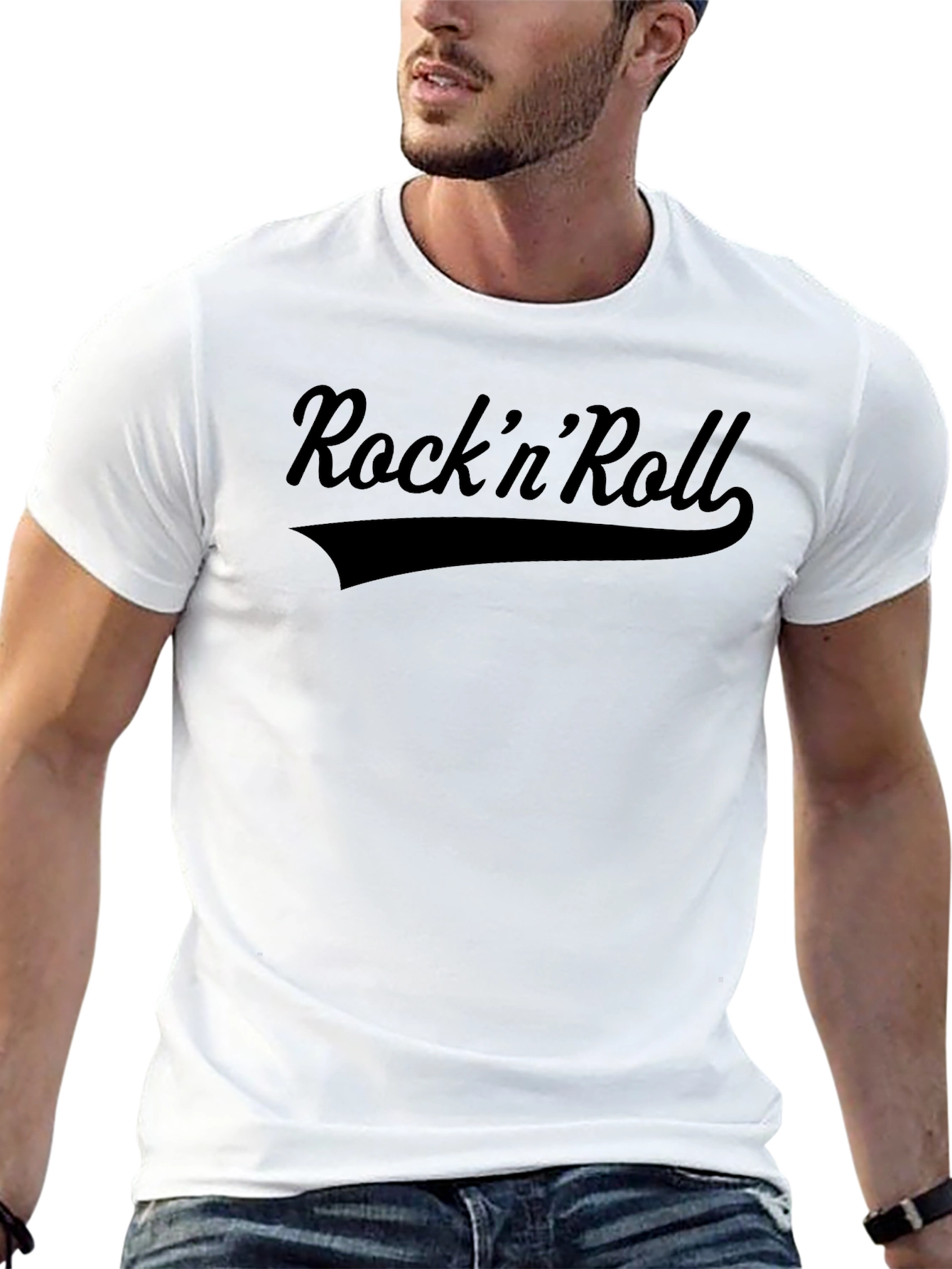 RocknRoll Graphic T-Shirt - Classic Black Tee