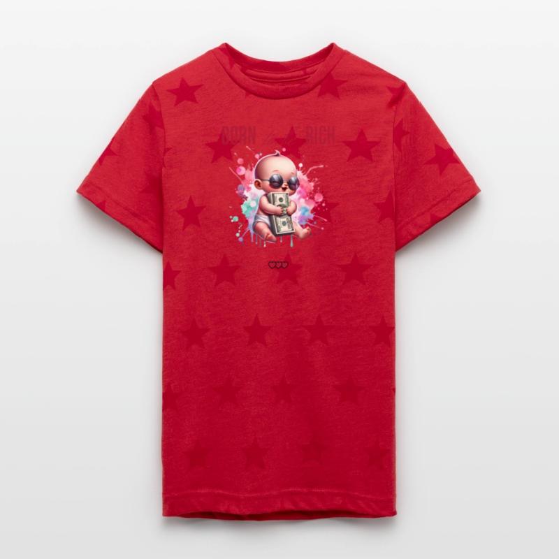 Rich Baby with Money and Sunglasses