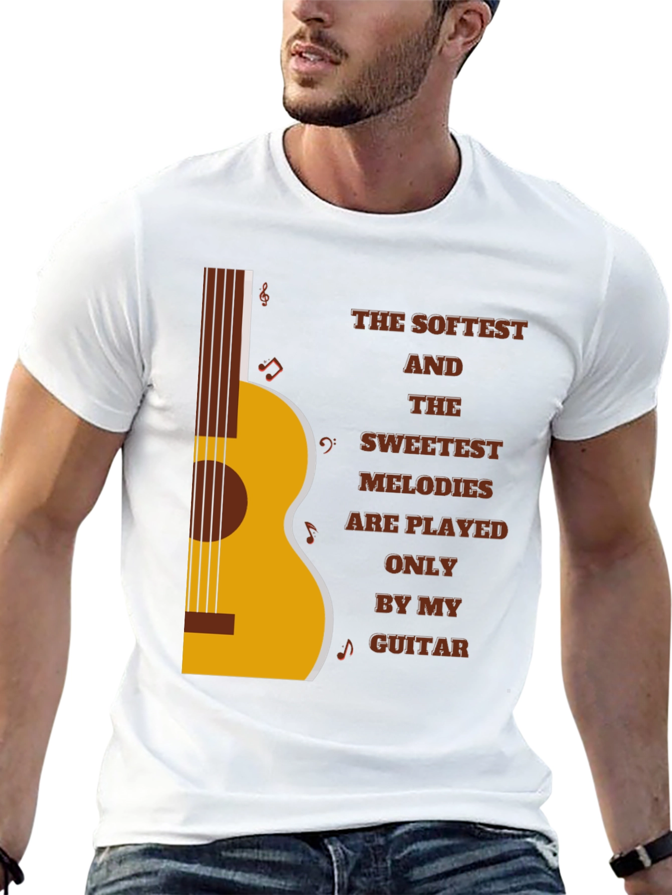 Softest Melodies Guitar Graphic T-Shirt