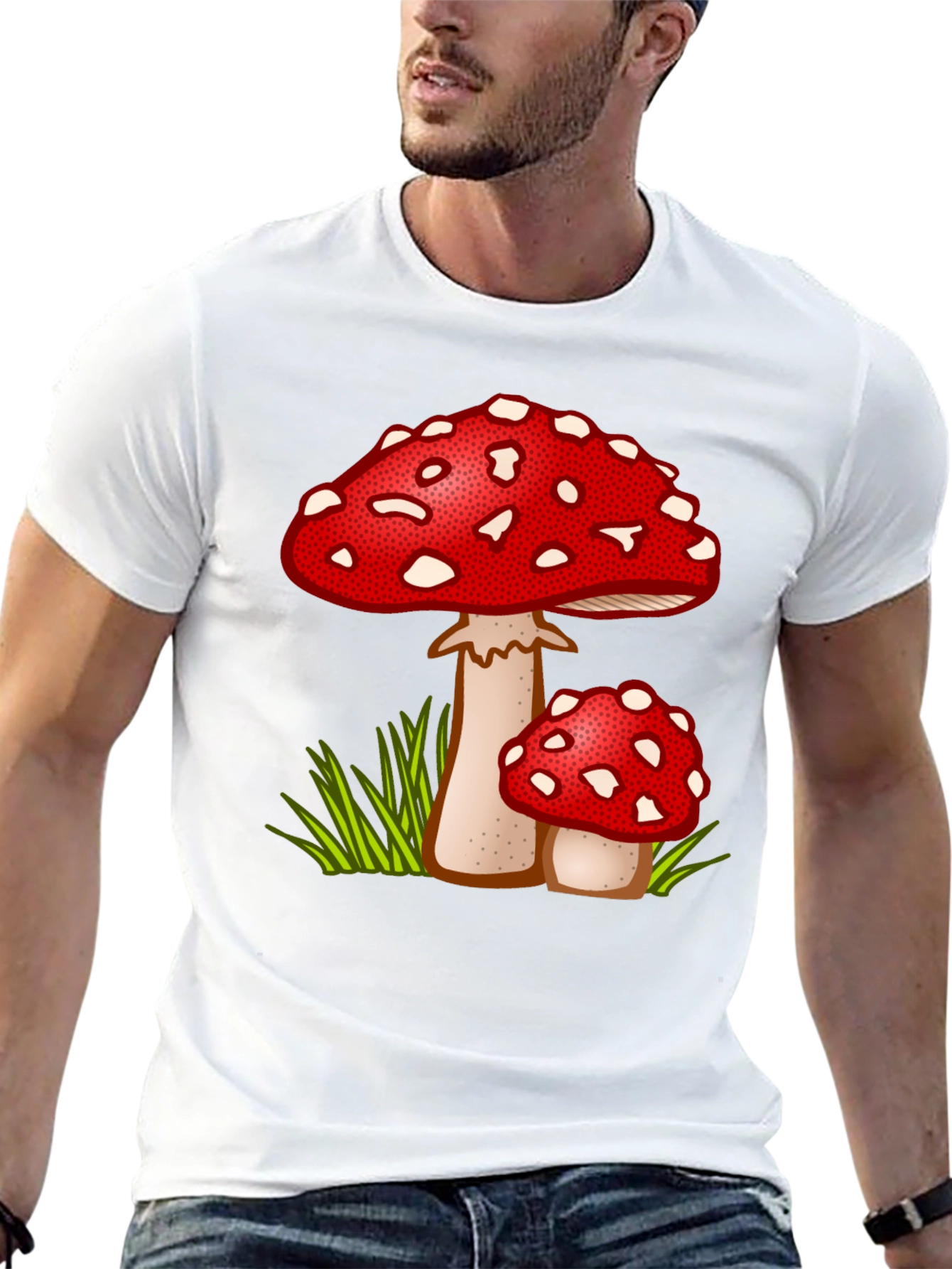 Mushroom Print T-Shirt
