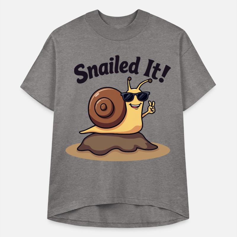 Snailed It – Funny Snail Pun T-Shirt