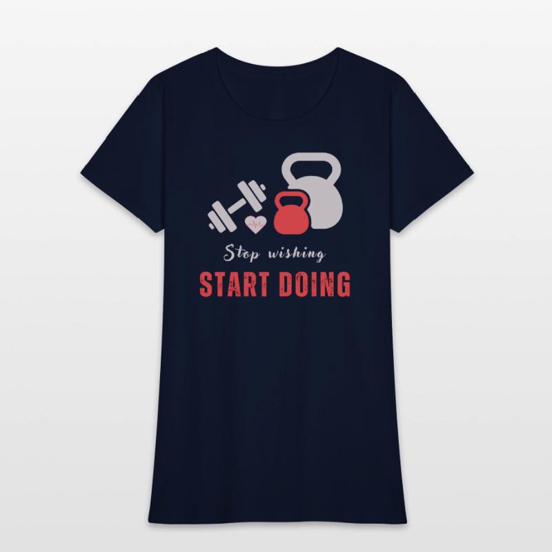 Stop wishing start doing motivational quote design