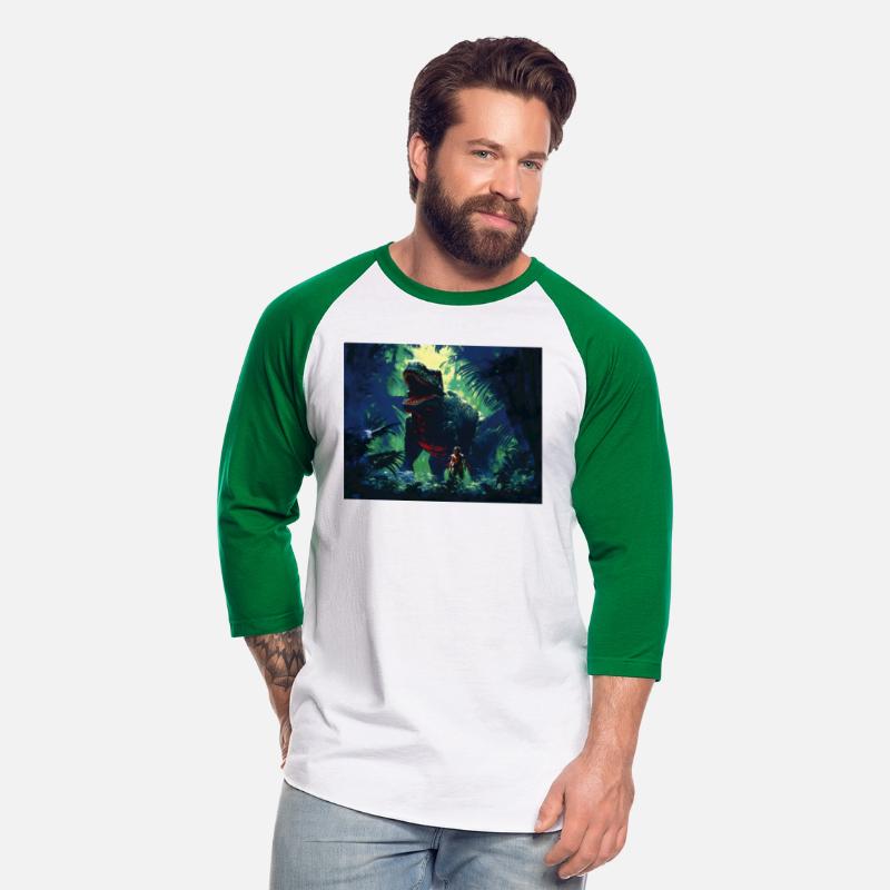 T-Shirt viglomir Tyrannosaurus Rex next to a v