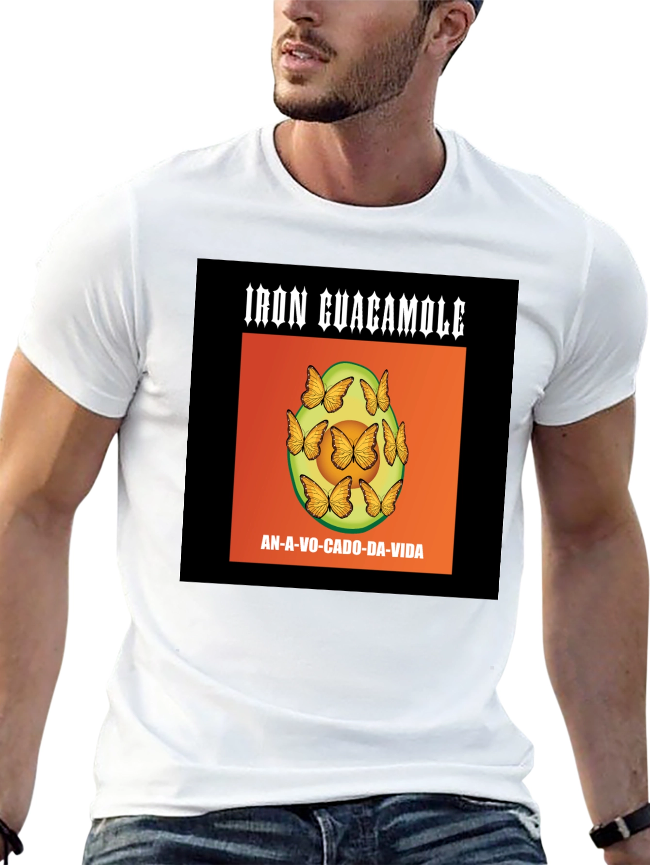 Iron Guacamole Avocado Graphic T-Shirt