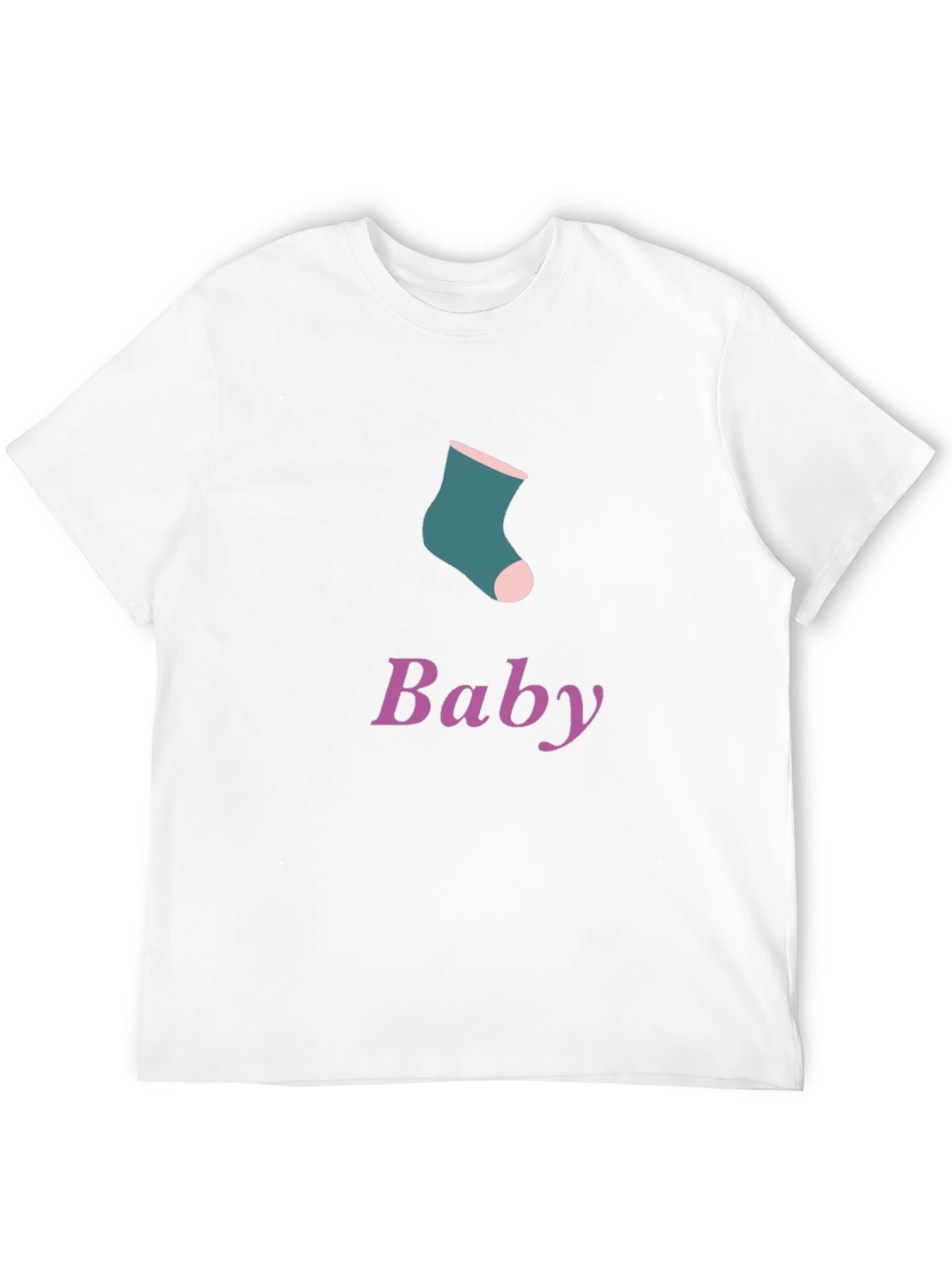 Baby Sock Graphic Tee - Soft Cotton Blend
