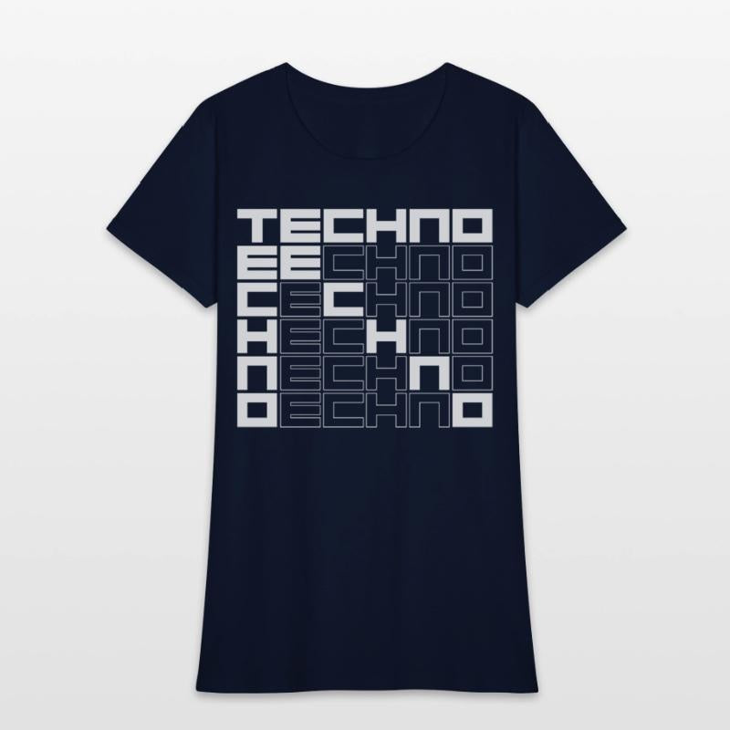 techno music bold text