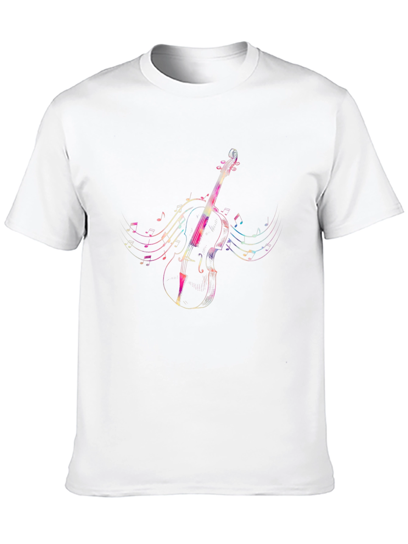 Musical Cello Graphic Tee - Mens Black T-Shirt