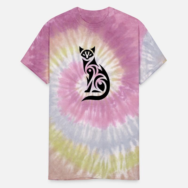 Tribal Cat In Expressive Silhouette