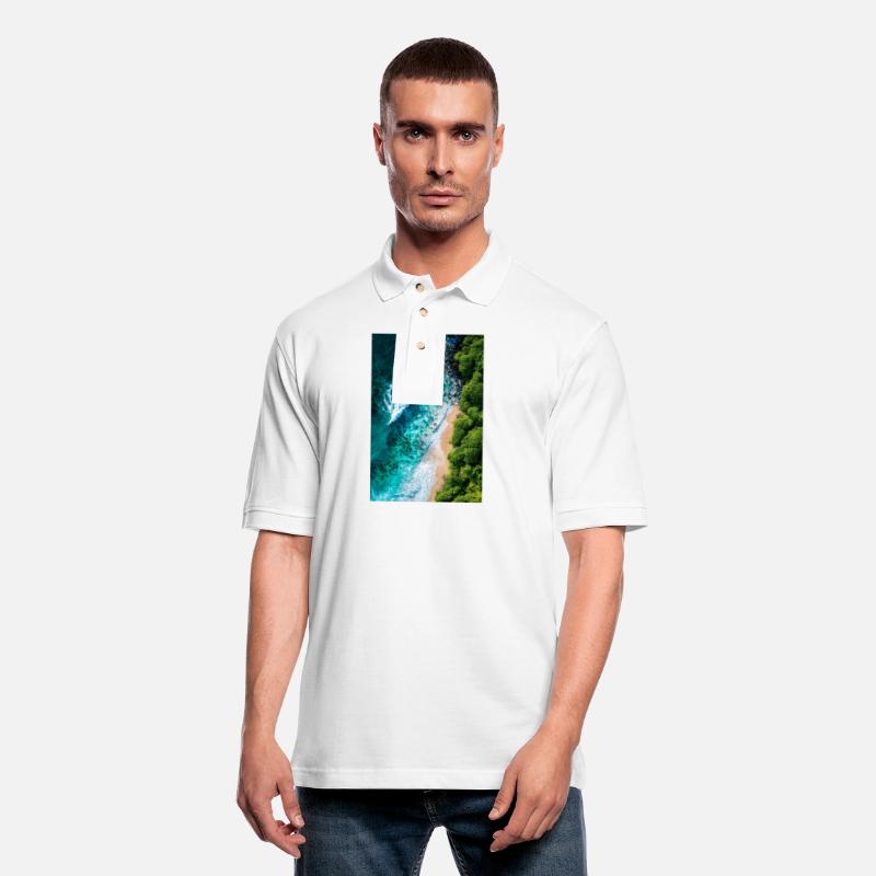 Tropical Shoreline from Above