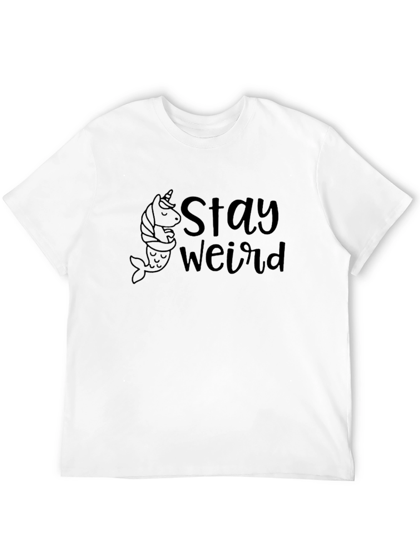 Stay Weird Unicorn Mermaid Graphic T-Shirt