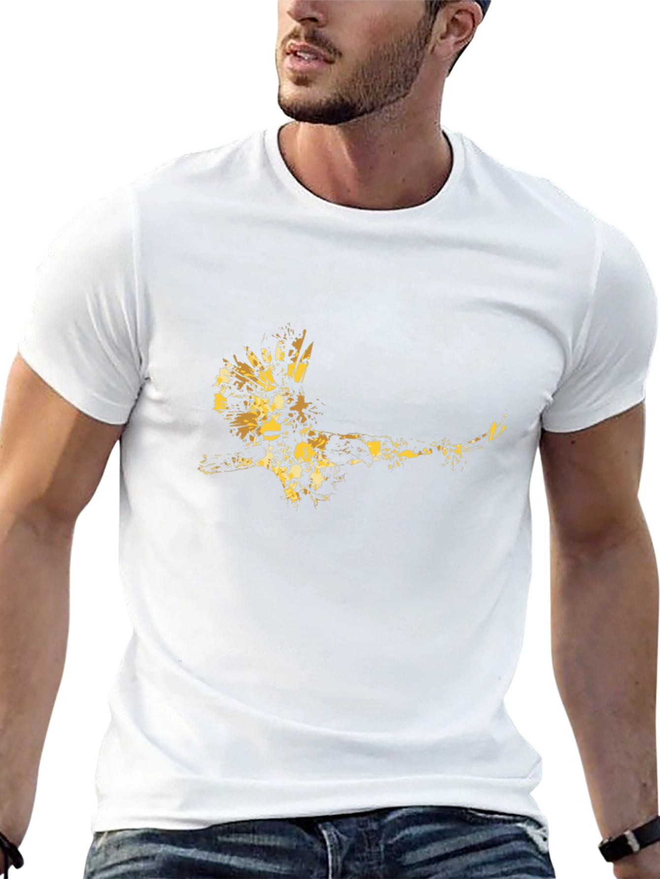 Golden Eagle Graphic Black Tee